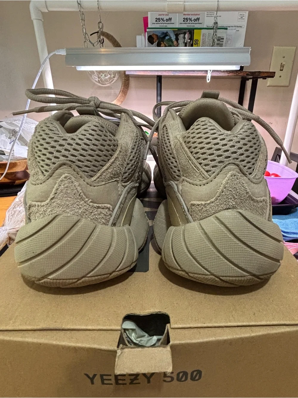 ADIDAS X YEEZY 500 LOW SNEAKERS MENS